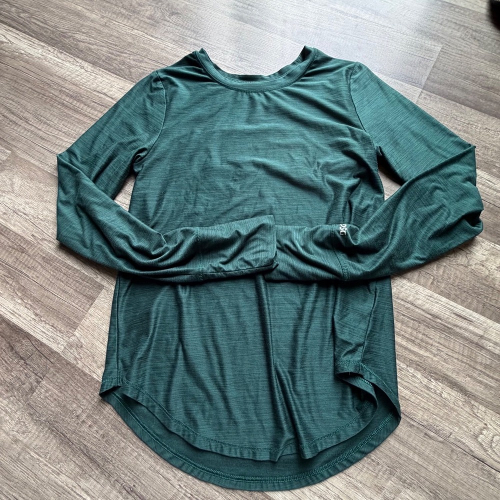DSG Womens Green Long Sleeve Performance Shirt XS